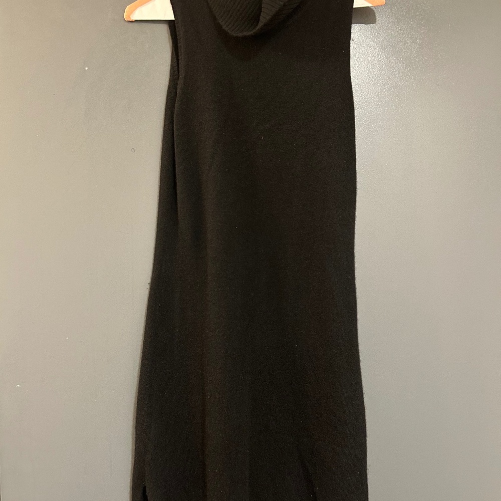Sexy black cashmere dress